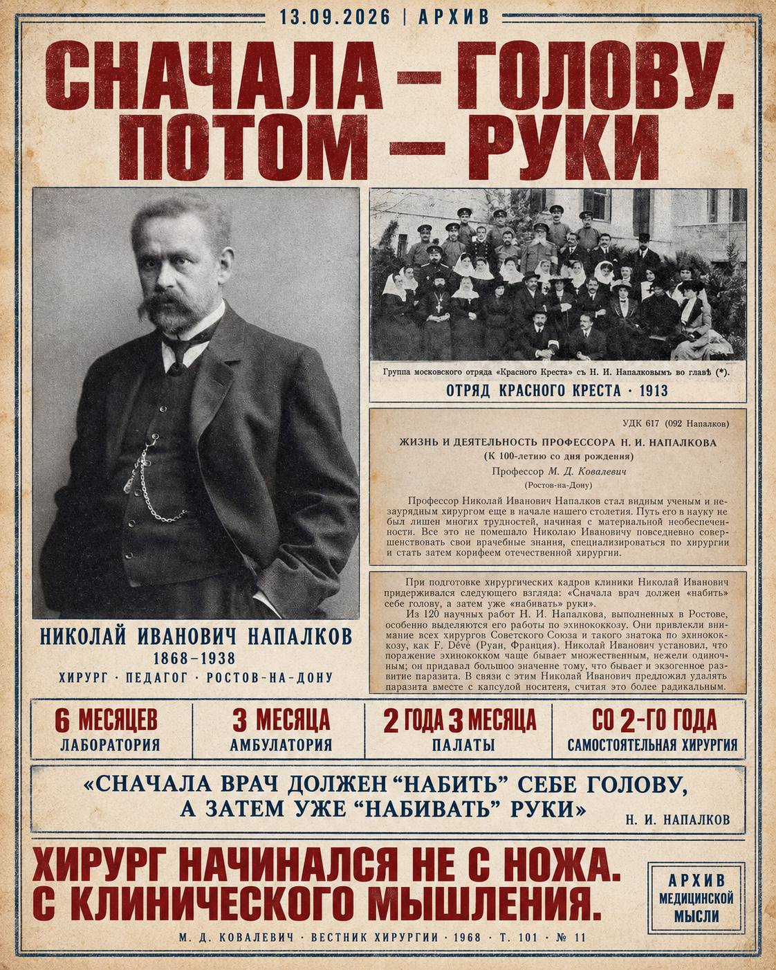 Архив │ Сначала — голову. Потом — руки